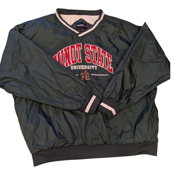 Sport Tek Minot State University Pullover Jacket Men XL Windbreaker North Dakota - Picture 2 of 13